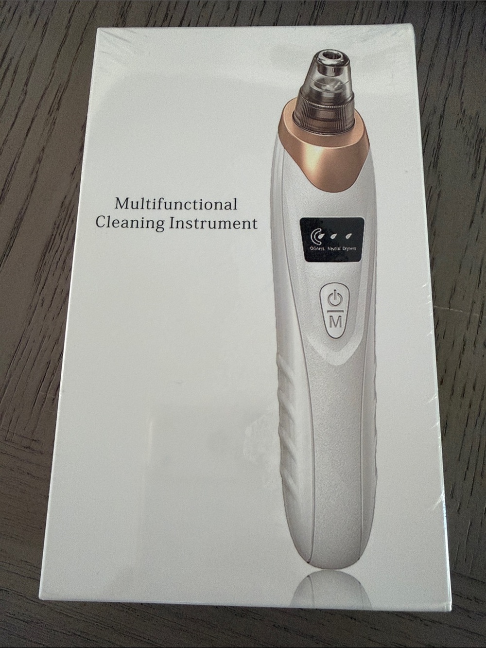 Multifunctional Cleaning Instrument - White with Rose Gold Accent